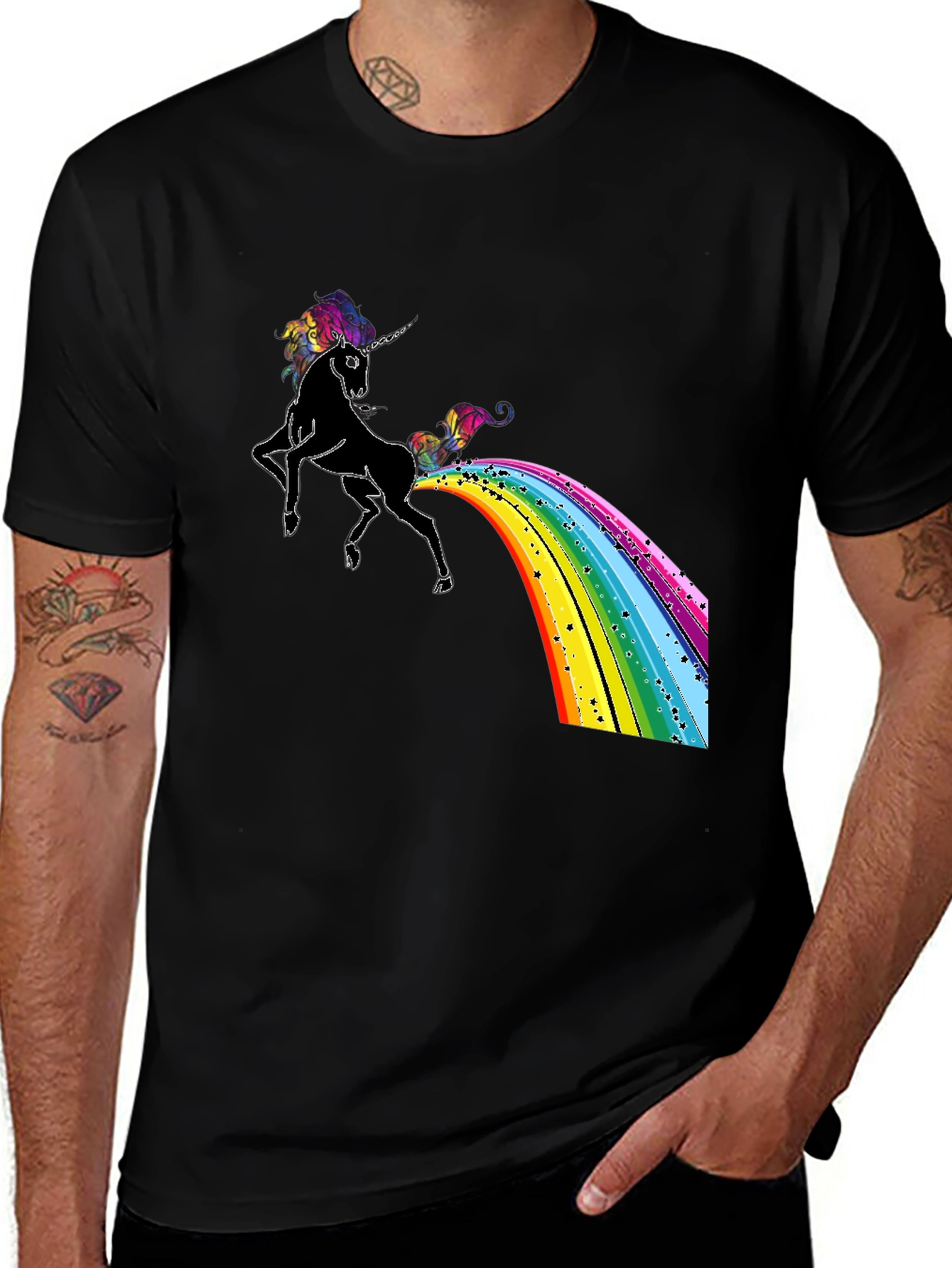 Variant 29 of Unicorn Rainbow Poop T-Shirt - Funny Graphic Tee
