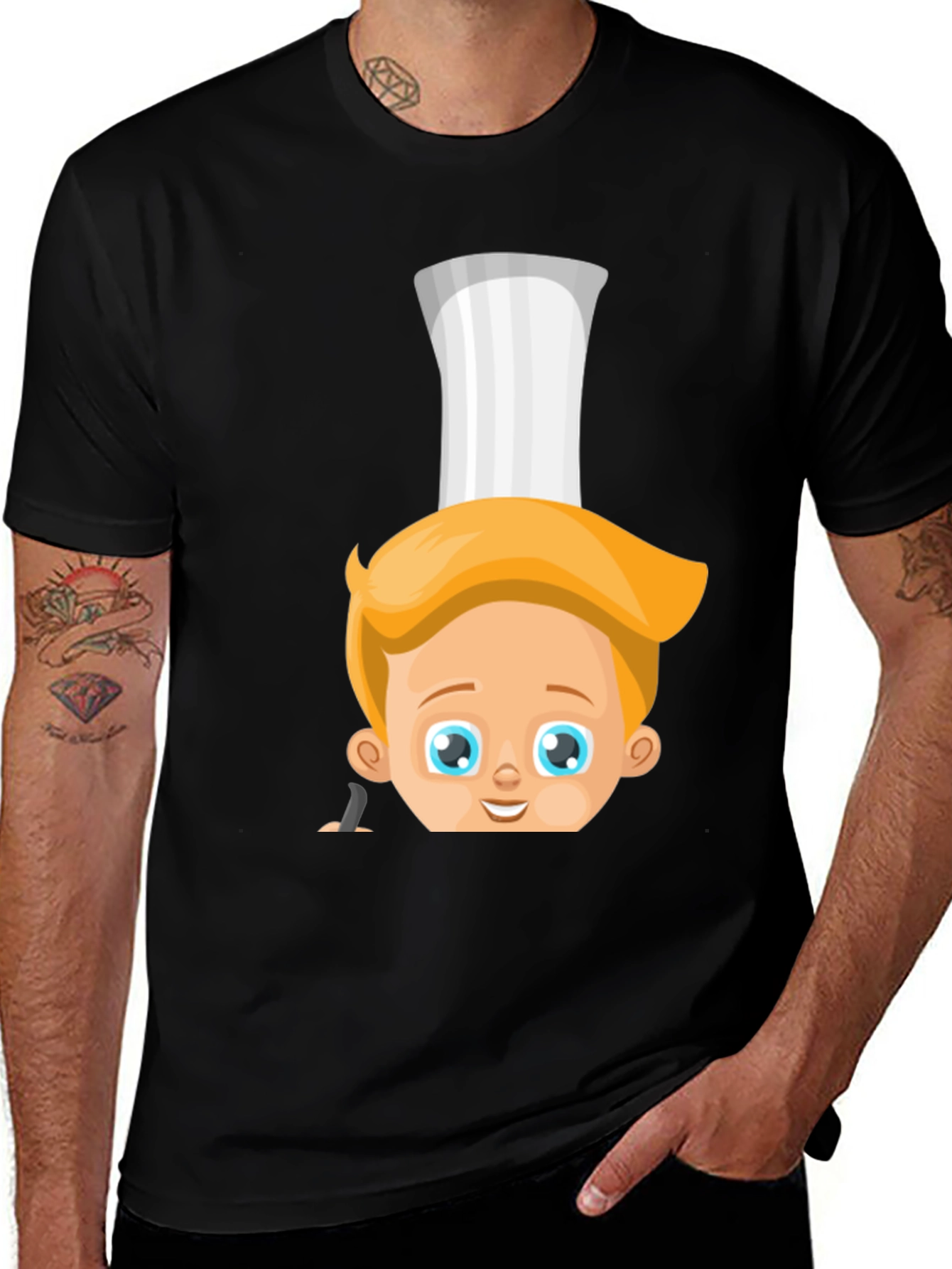 Variant 4 of Chef Boy T-Shirt - Cute Cartoon Cook
