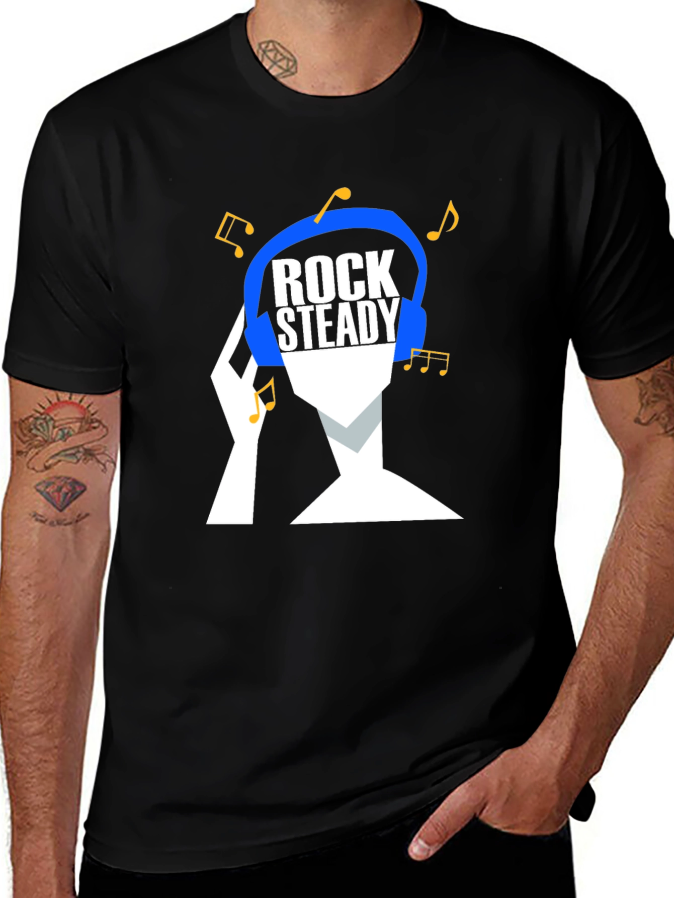 Variant 16 of Rock Steady Music T-Shirt - Cool Graphic Tee