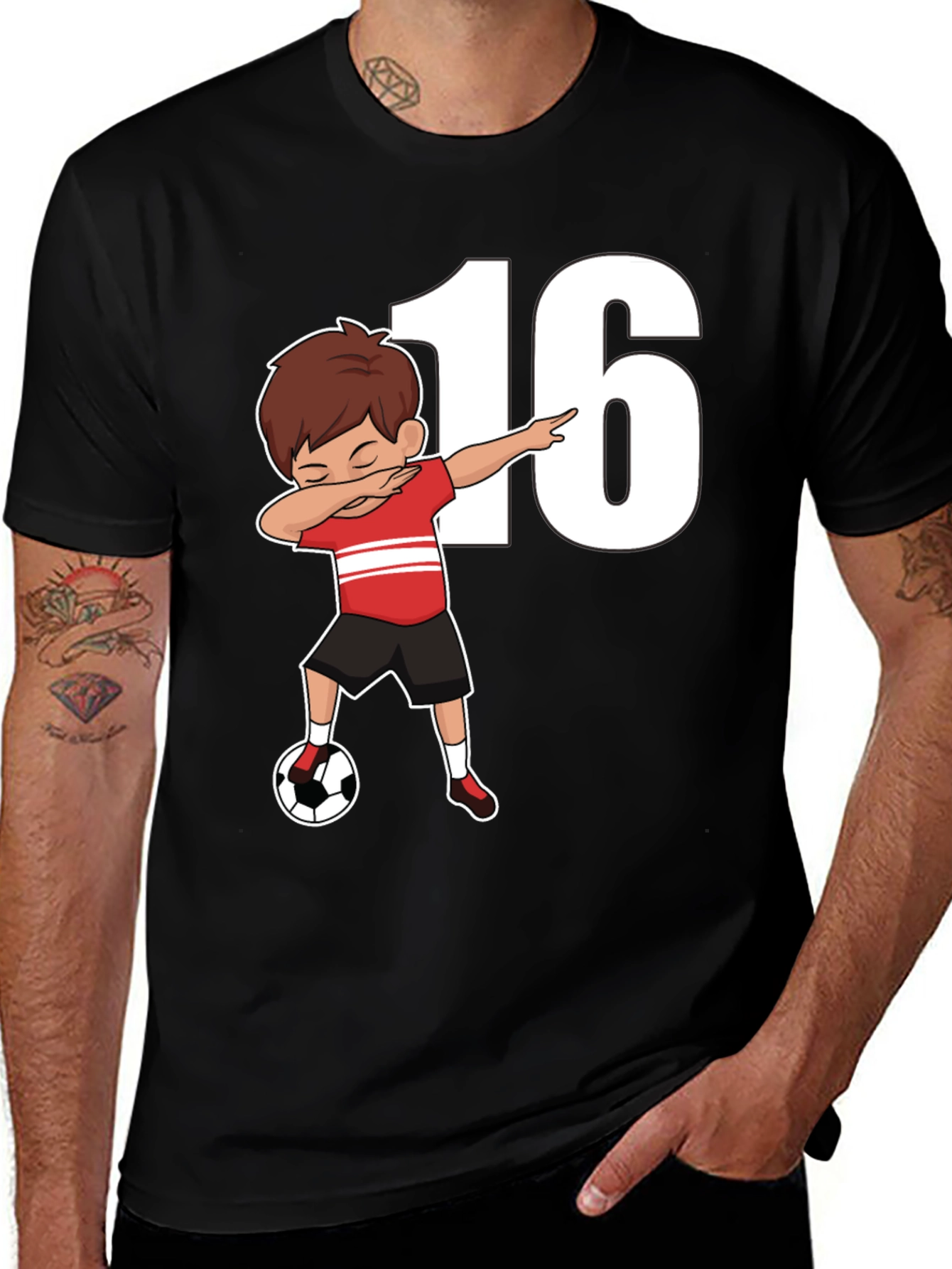 Variant 30 of Soccer Boy 16th Birthday T-Shirt