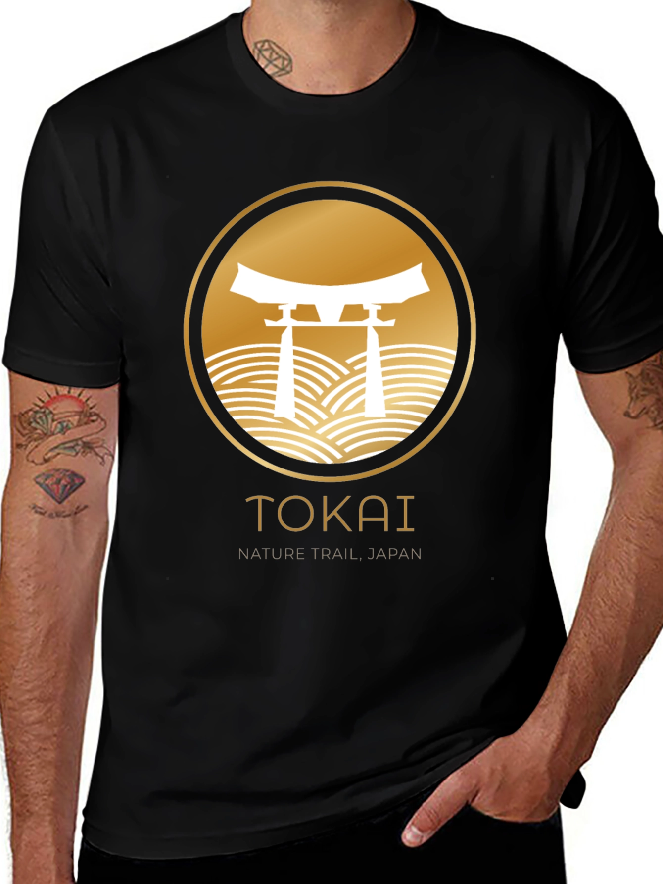 Variant 30 of Tokai Nature Trail Japan T-Shirt - Black