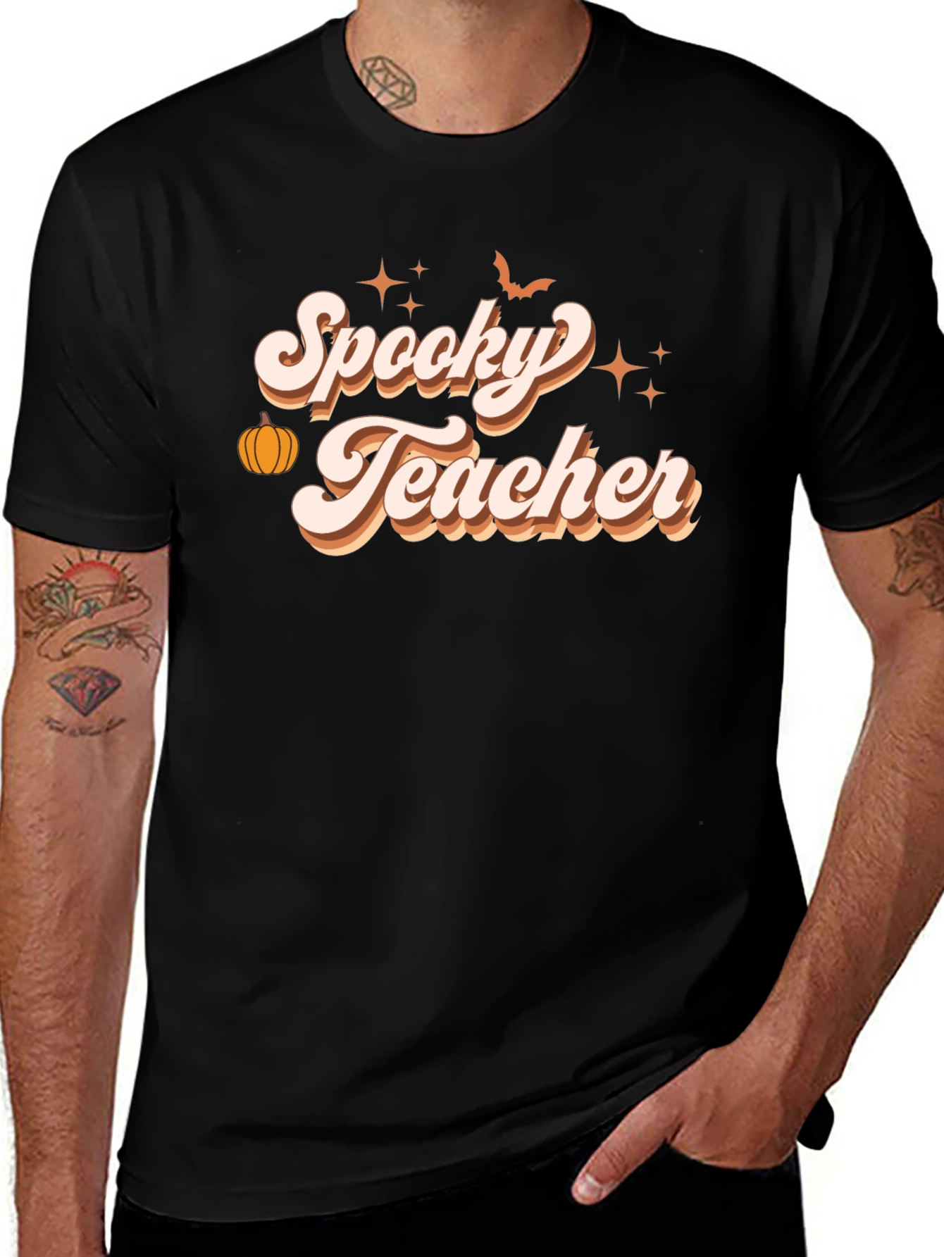 Variant 7 of Spooky Teacher Halloween T-Shirt