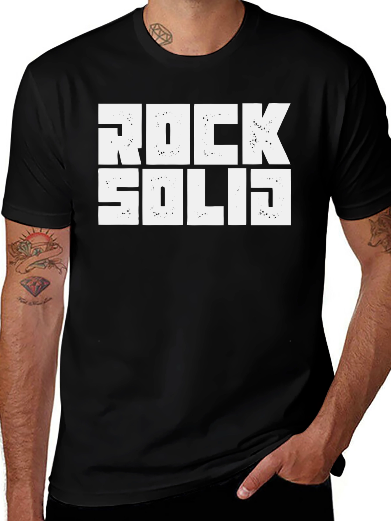 Variant 11 of Rock Solid Graphic Tee - Bold Statement T-Shirt