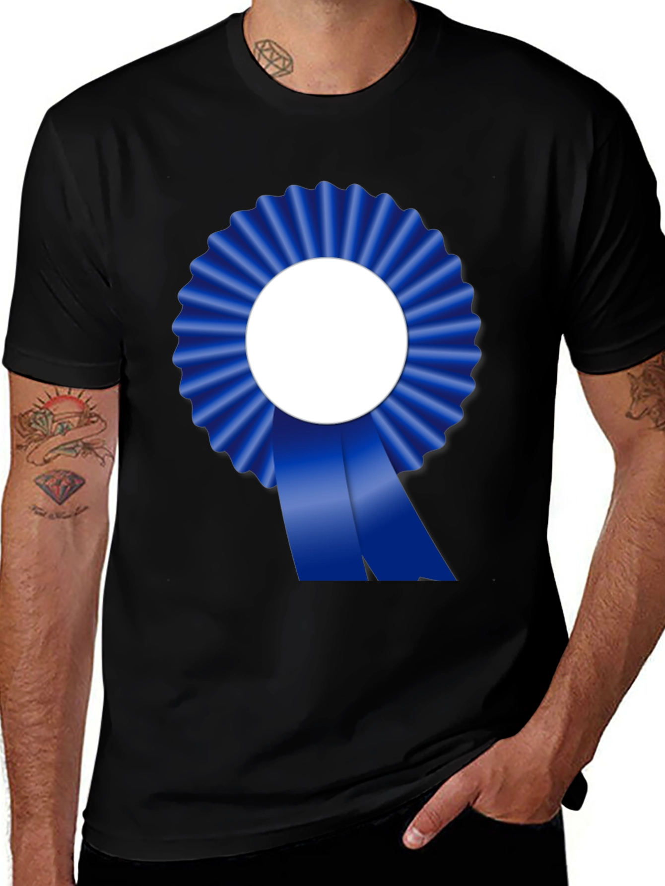 Variant 25 of Blue Ribbon Graphic Tee - Achievement T-Shirt