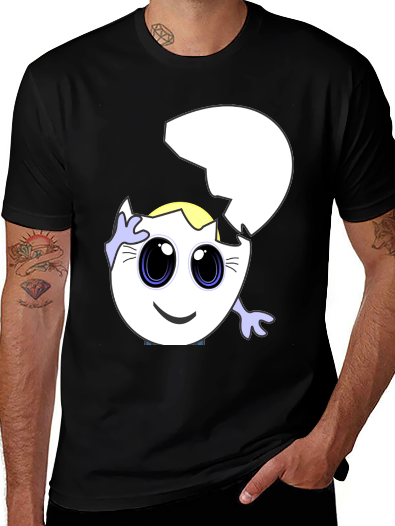 Variant 17 of Cracked Egg Cartoon T-Shirt