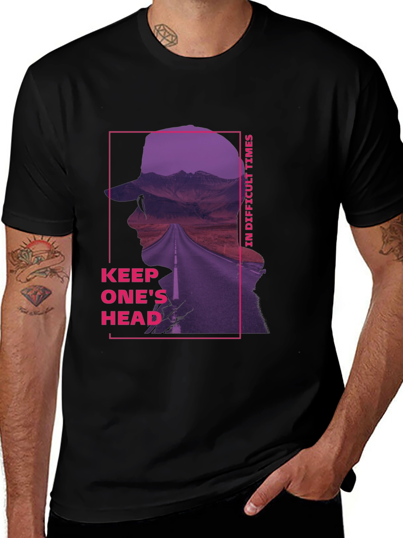 Variant 4 of Keep One's Head Graphic T-Shirt
