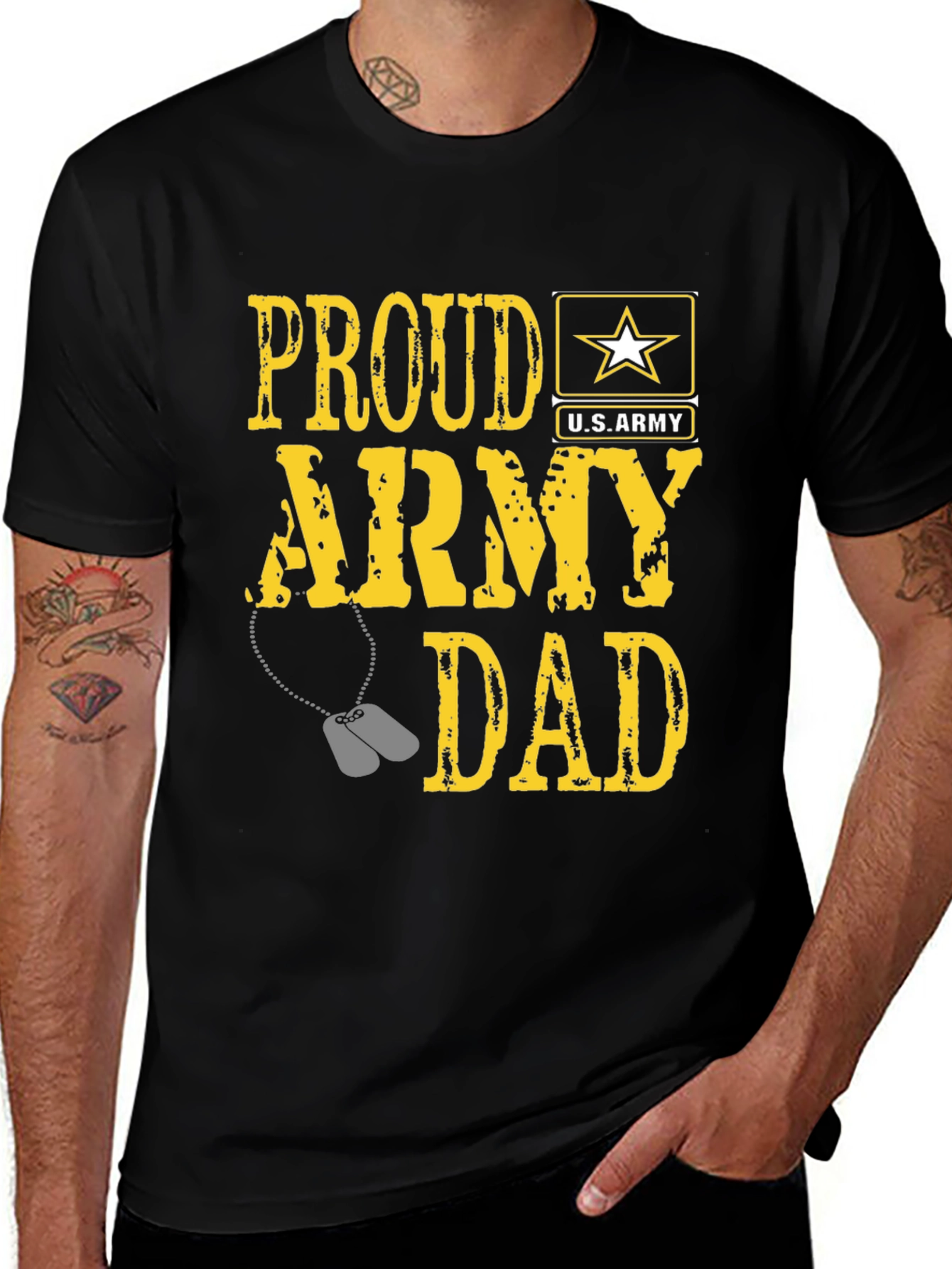 Proud Army Dad Graphic T-Shirt