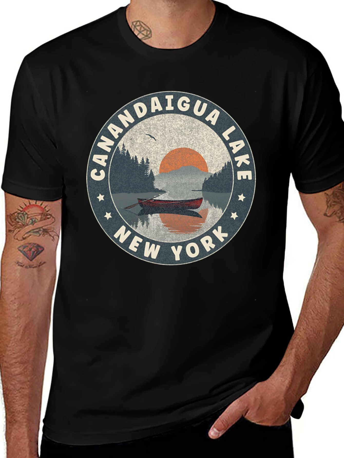 Canandaigua Lake New York Graphic T-Shirt