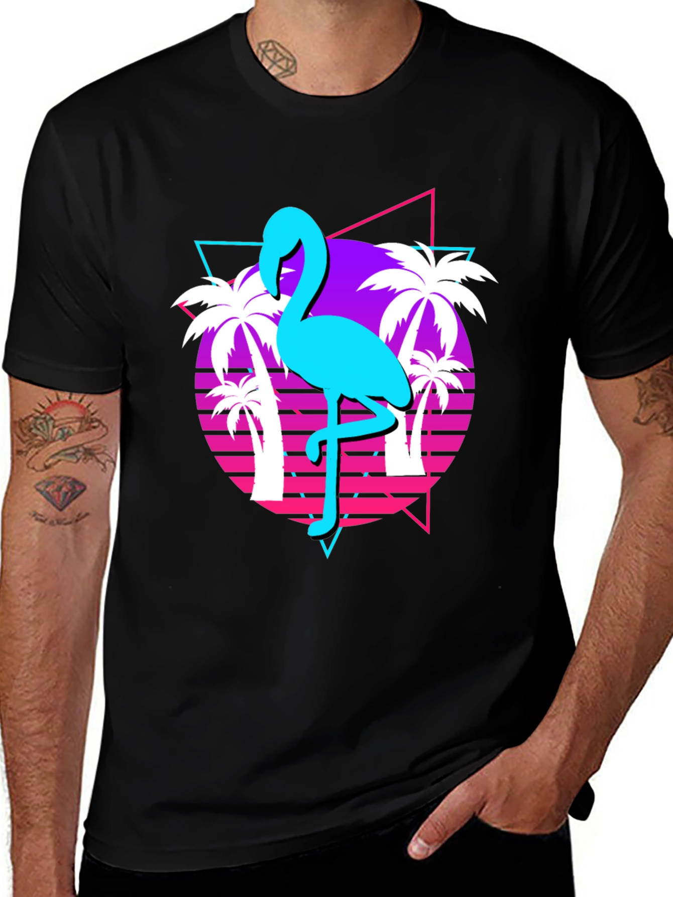 Variant 26 of Retro Flamingo T-Shirt