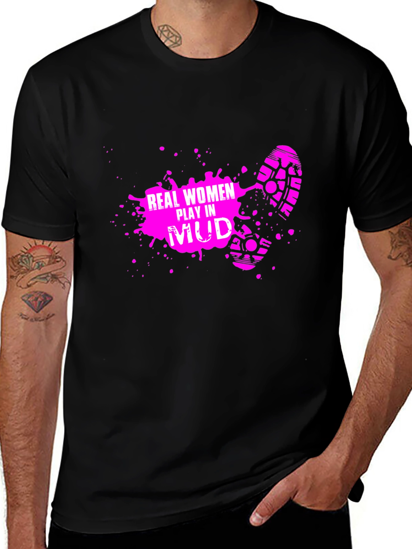 Variant 14 of Real Women Play in Mud T-Shirt