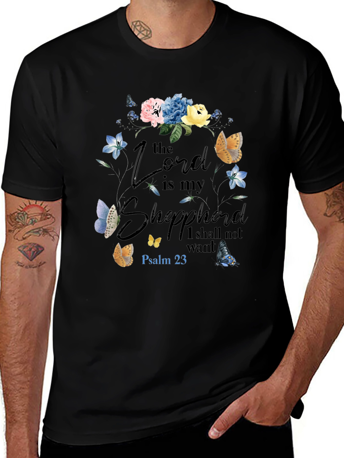 Variant 16 of The Lord is My Shepherd Graphic T-Shirt