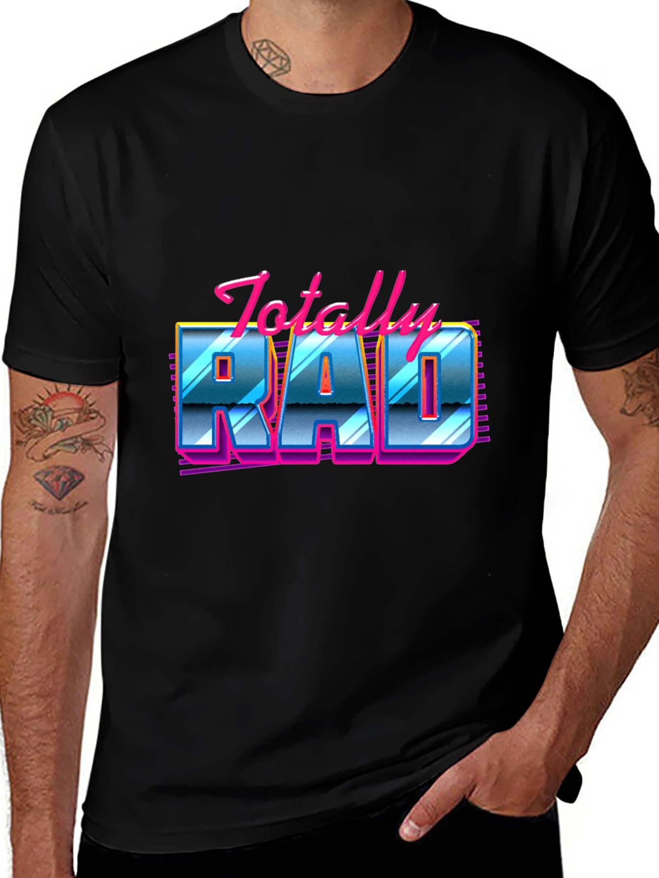 Variant 4 of Totally Rad 80s Retro Graphic Tee