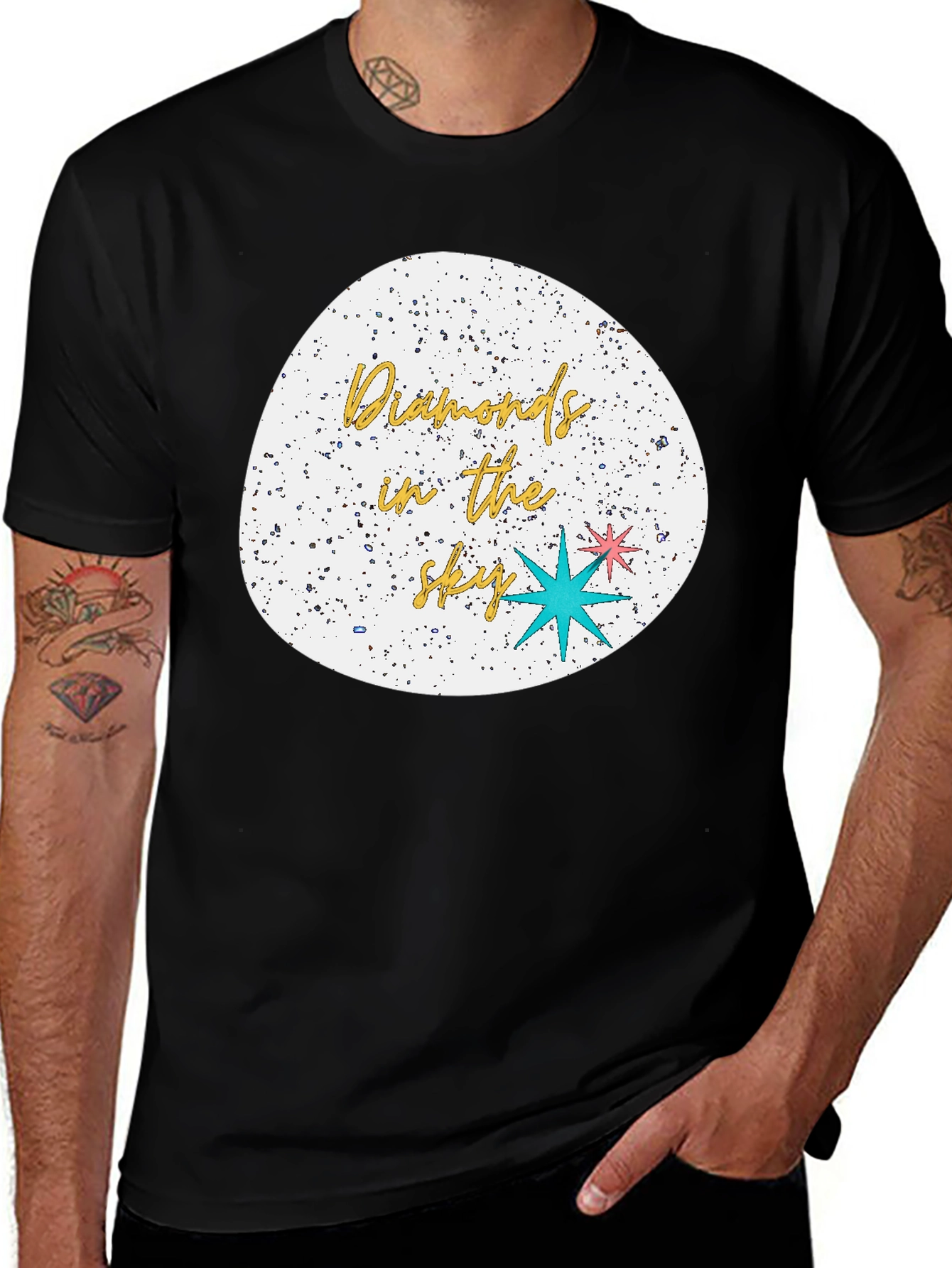 Diamonds in the Sky T-Shirt - Modern Atomic Design