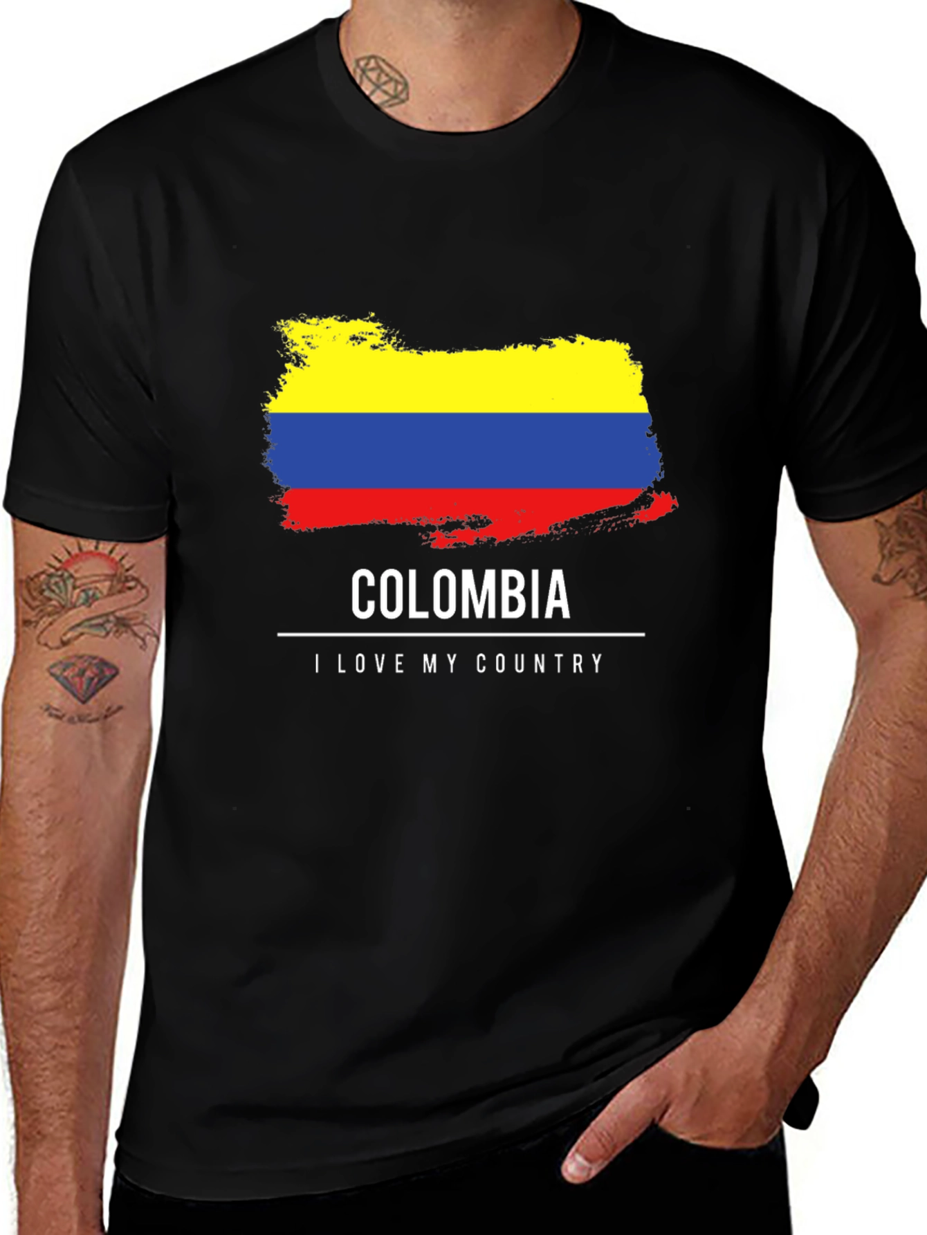 Colombia Flag T-Shirt - I Love My Country Pride Tee