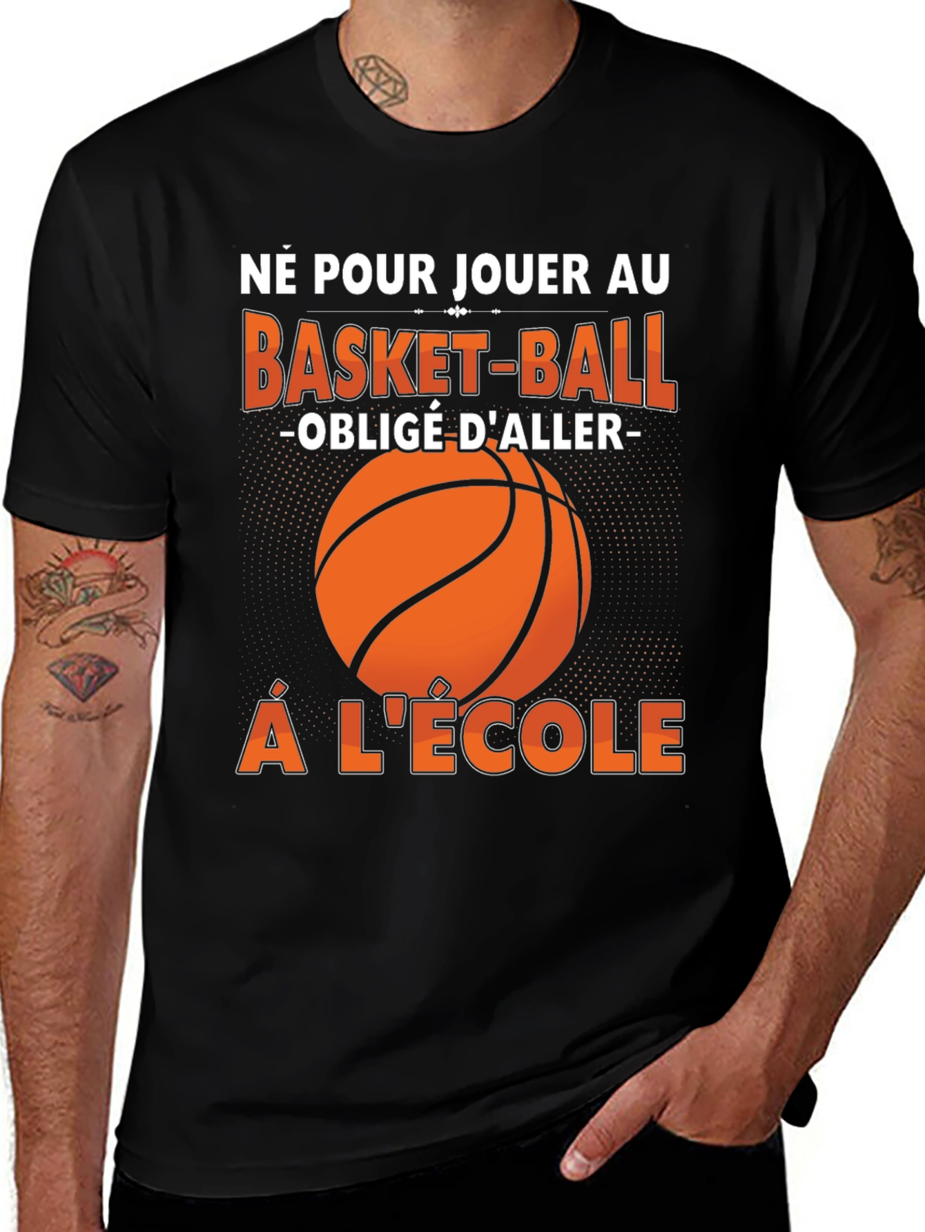 Variant 25 of Basketball School T-Shirt - French Quote