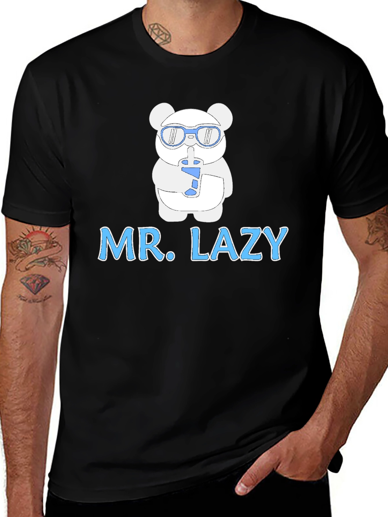 Mr. Lazy T-Shirt: Cool Panda Design