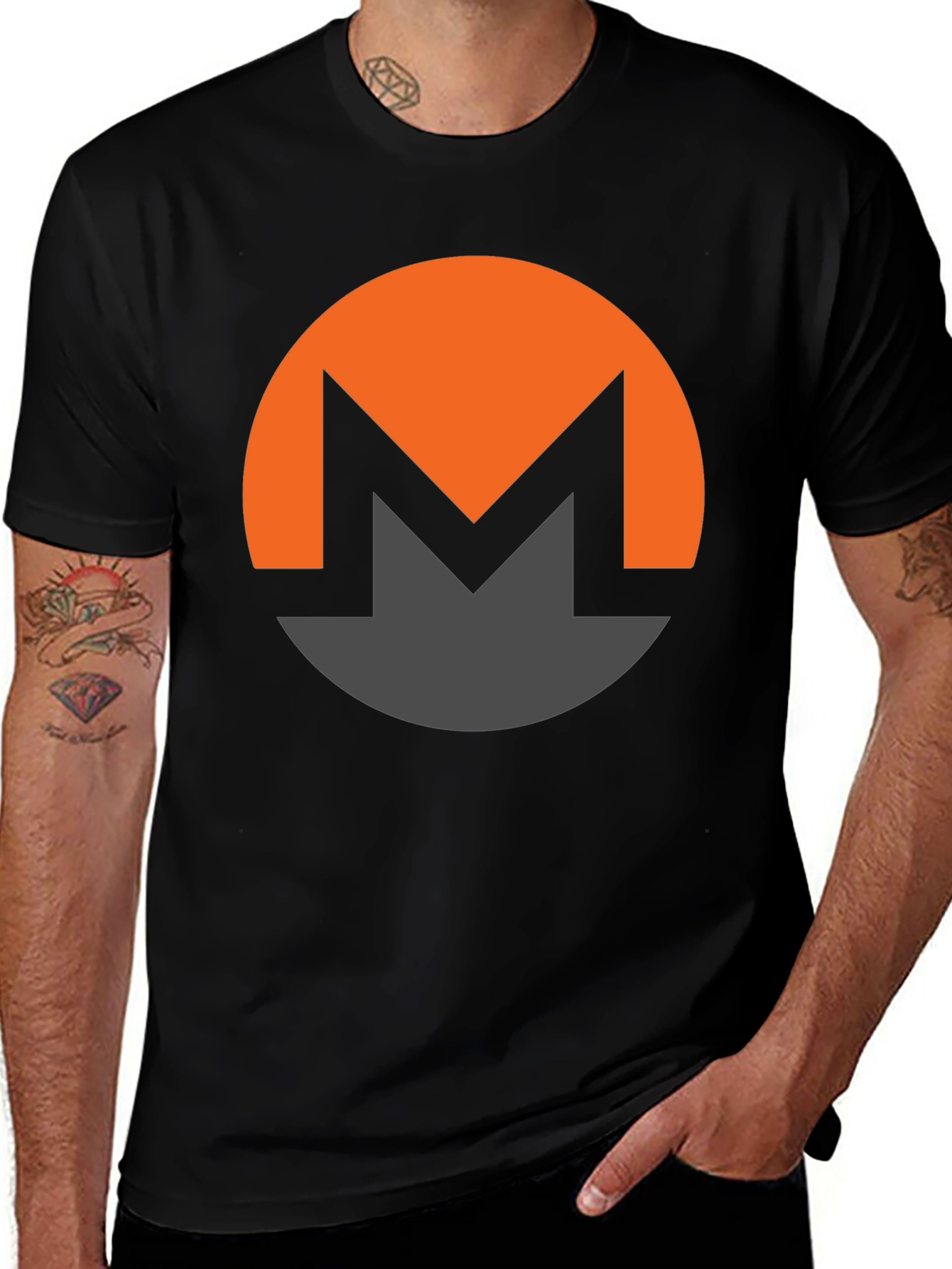 Variant 13 of Monero Crypto T-Shirt - Black Tee