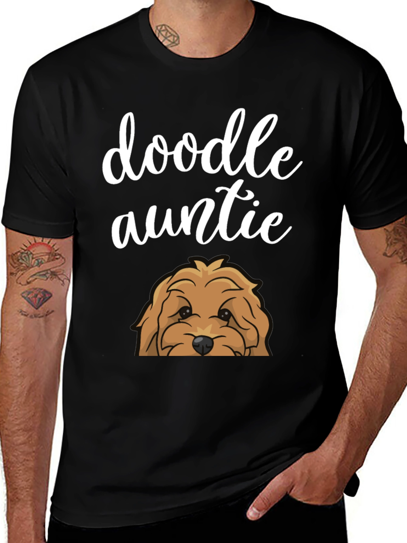 Variant 25 of Doodle Auntie Graphic T-Shirt - Soft Cotton Tee