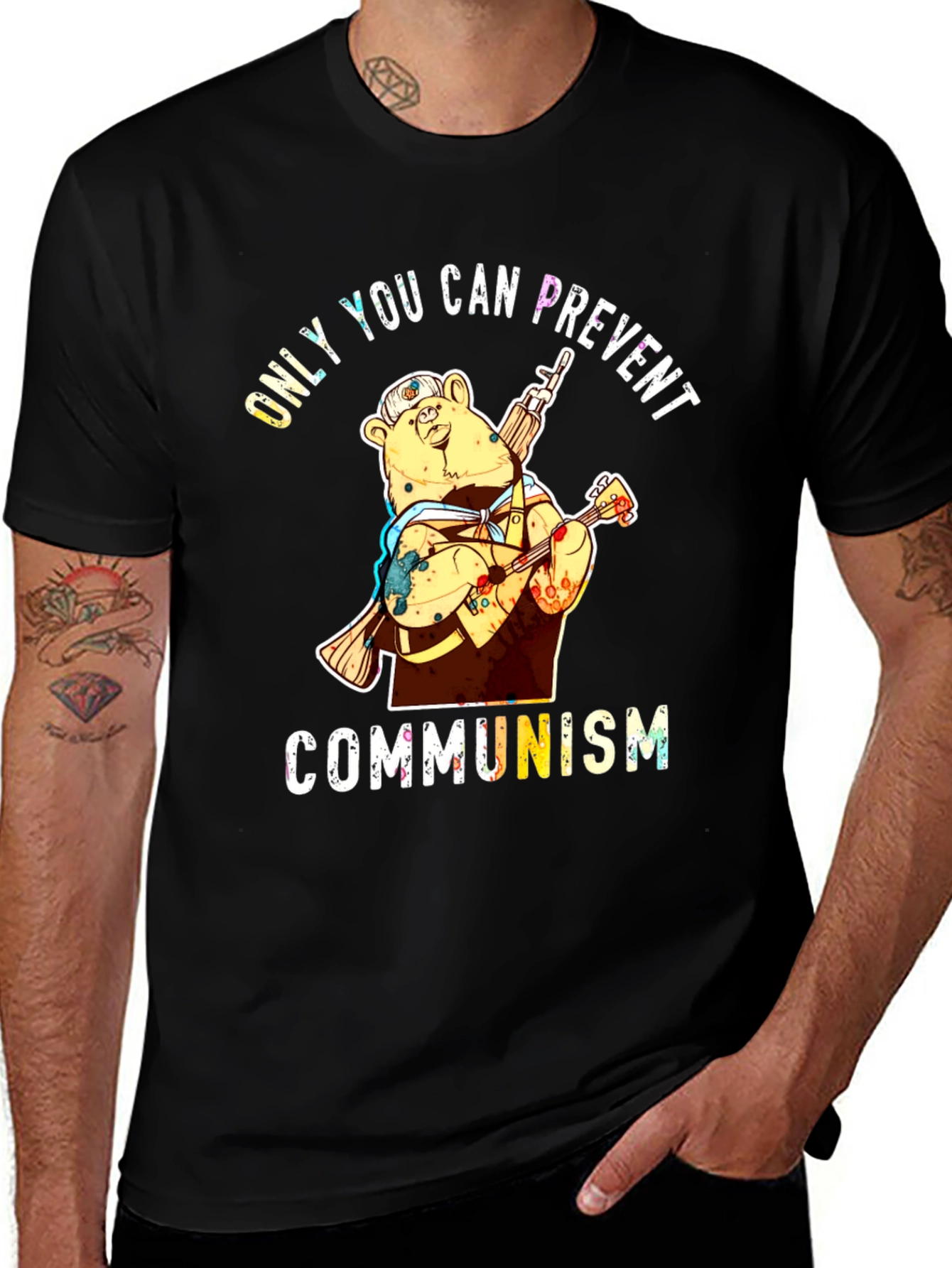 Variant 7 of Only YOU Can Prevent Communism Bear T-Shirt