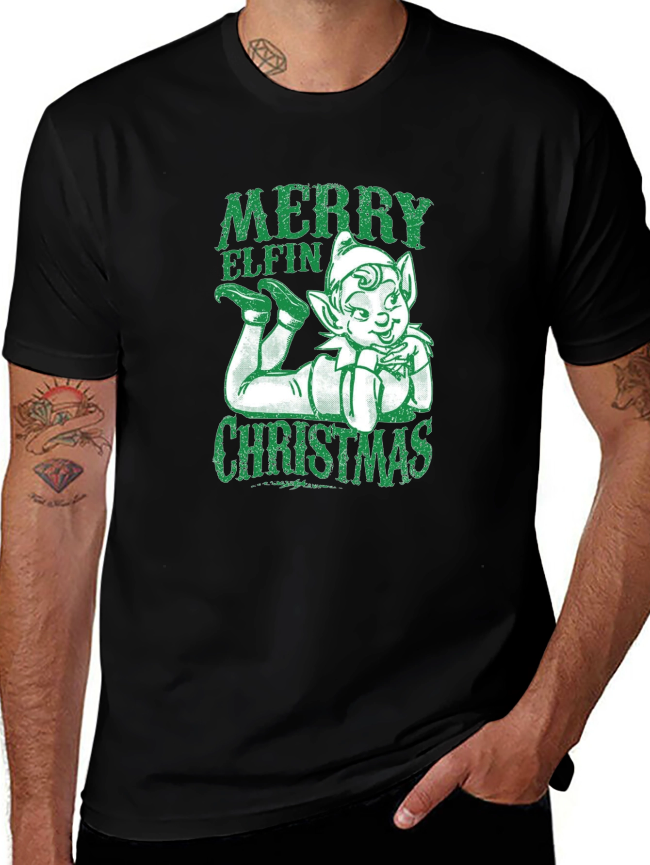 Variant 4 of Merry Elfin Christmas T-Shirt