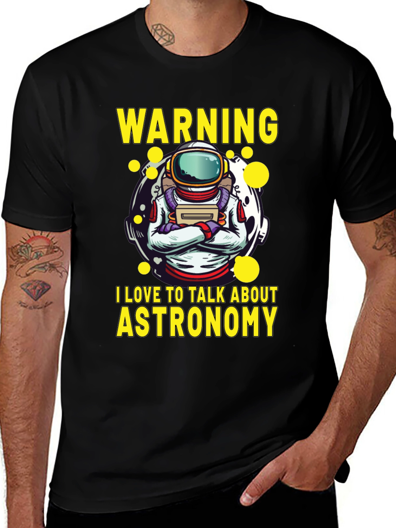 Variant 22 of Astronomy Lover T-Shirt - Warning, I Talk About Astronomy