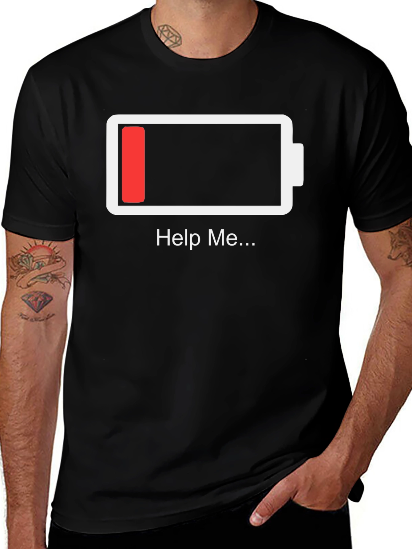 Variant 28 of Low Battery Mode Graphic T-Shirt