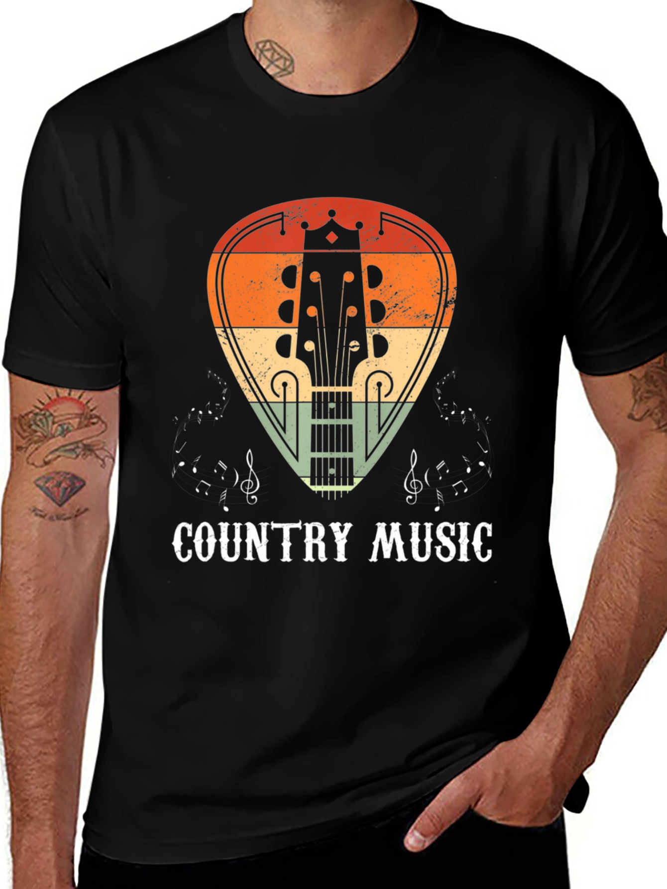 Variant 11 of Country Music Guitar T-Shirt