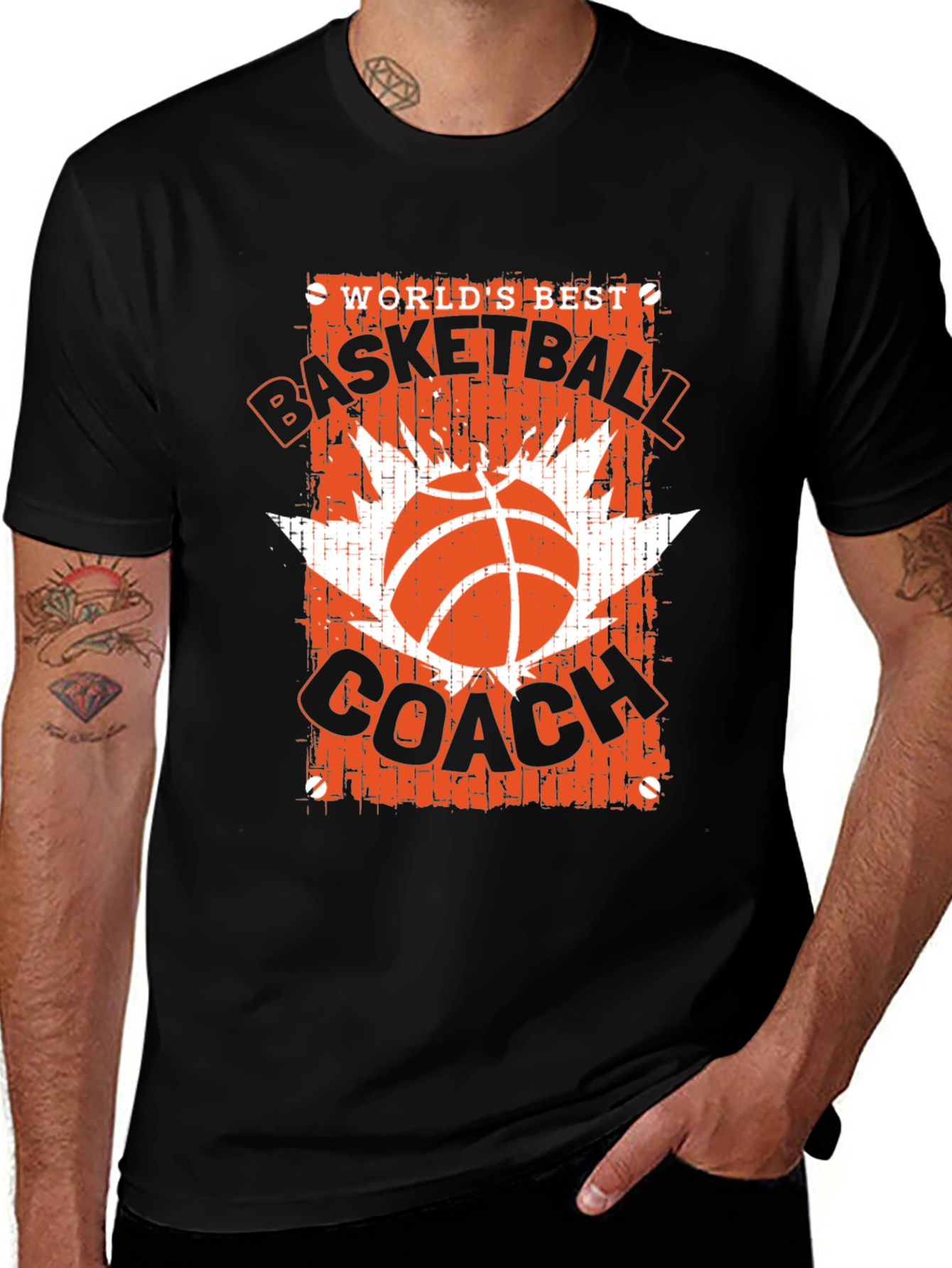 Variant 6 of World's Best Basketball Coach Graphic T-Shirt