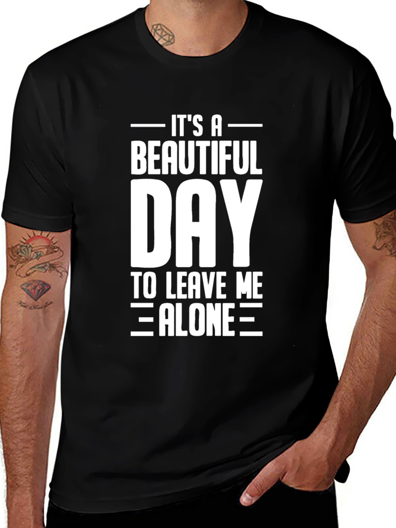 Variant 8 of Funny Sarcastic T-Shirt: Leave Me Alone
