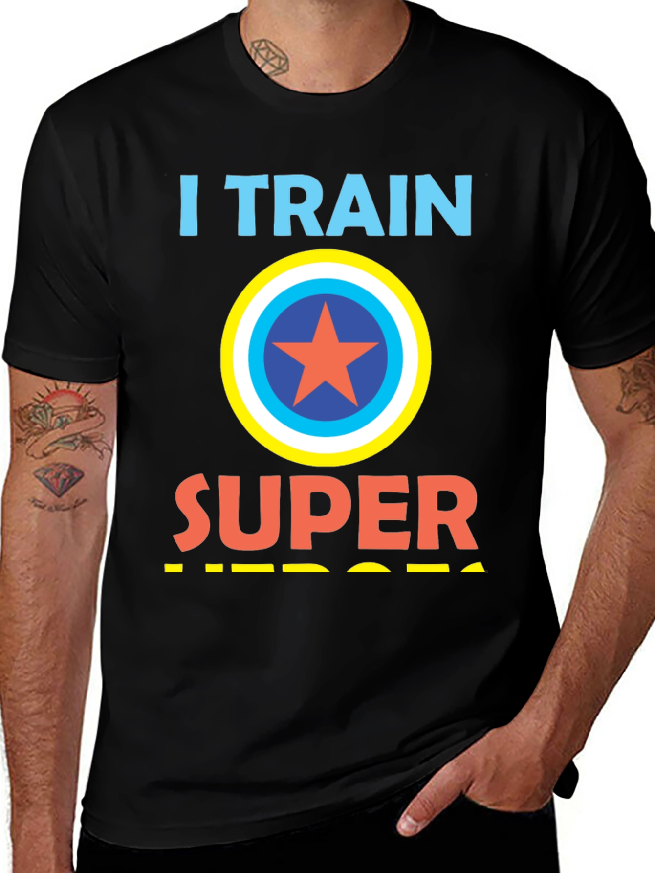 I Train Super Heroes Graphic T-Shirt