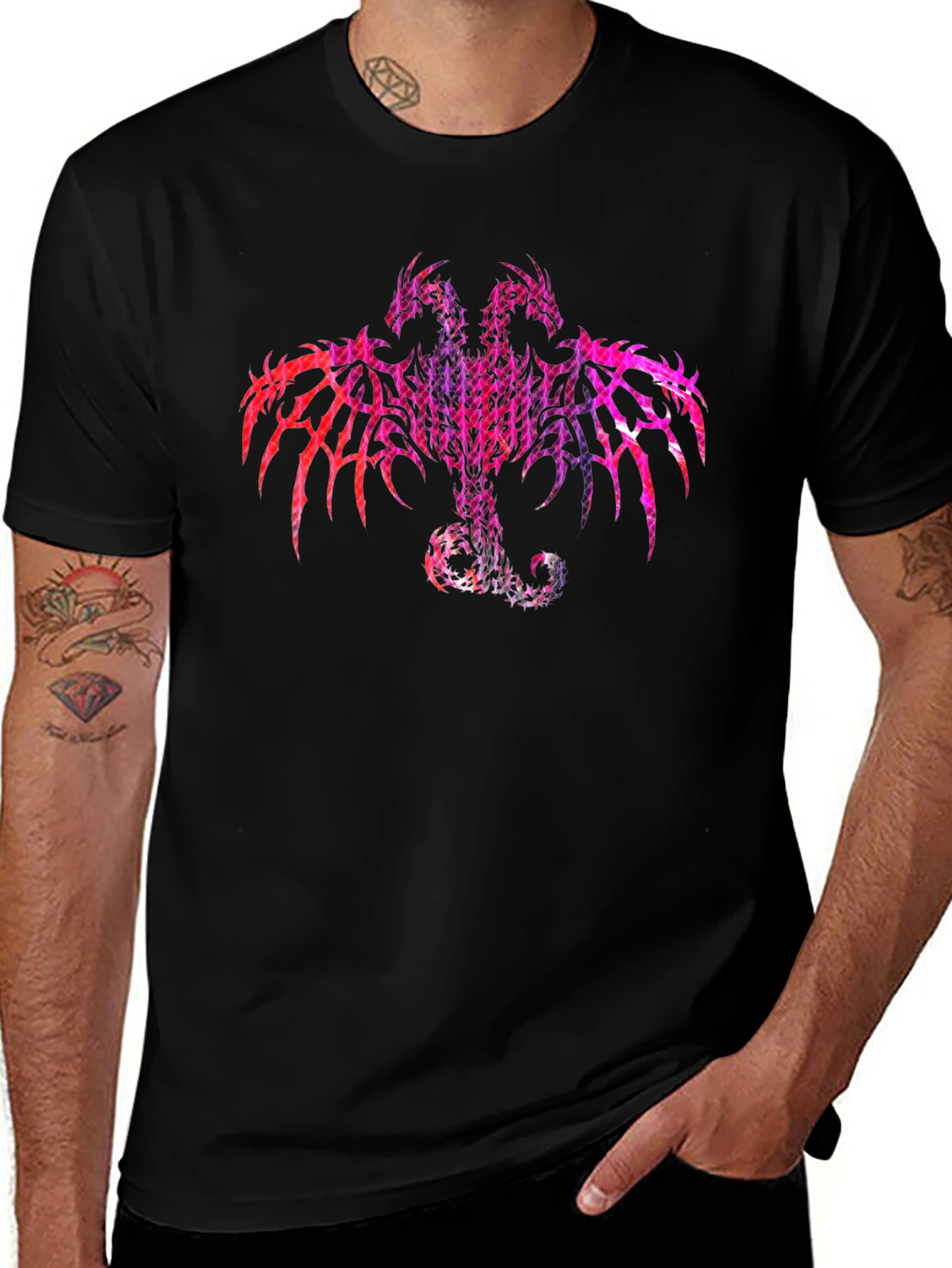 Variant 12 of Two Headed Dragon T-Shirt