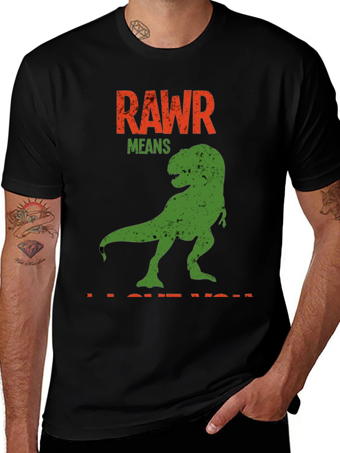 Variant 6 of Rawr Means I Love You Dinosaur T-Shirt