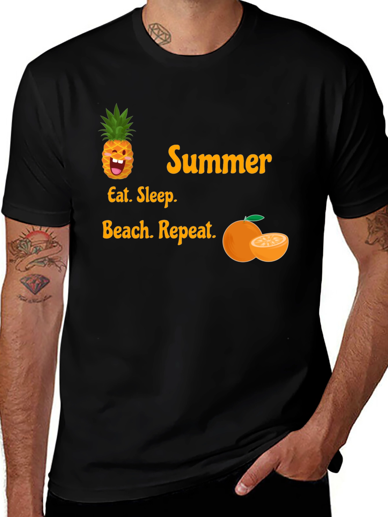 Variant 3 of Summer T-Shirt: Eat, Sleep, Beach, Repeat
