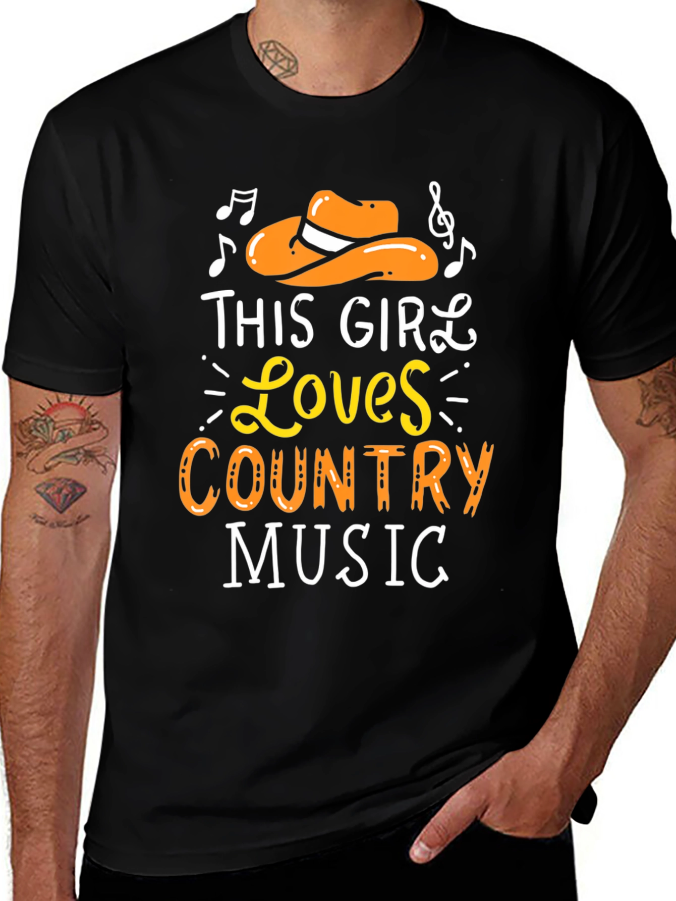 Variant 18 of This Girl Loves Country Music T-Shirt