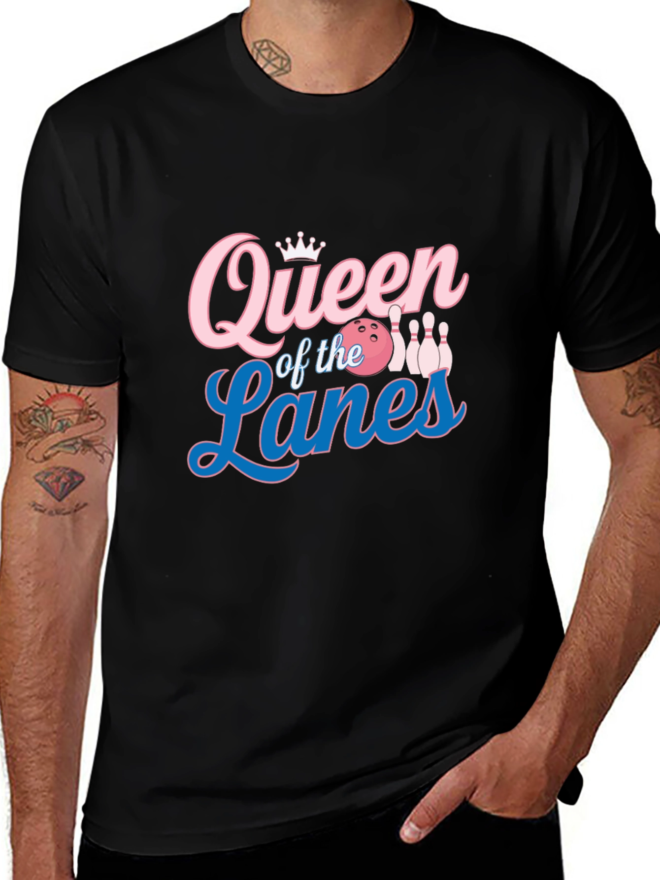 Variant 29 of Queen of the Lanes Bowling T-Shirt