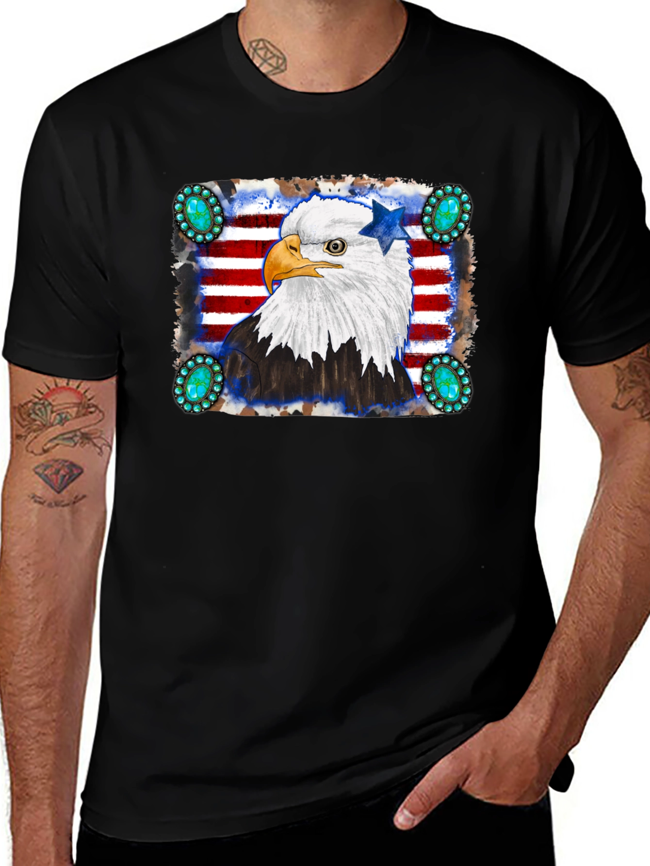 Variant 21 of American Eagle Graphic Black T-Shirt