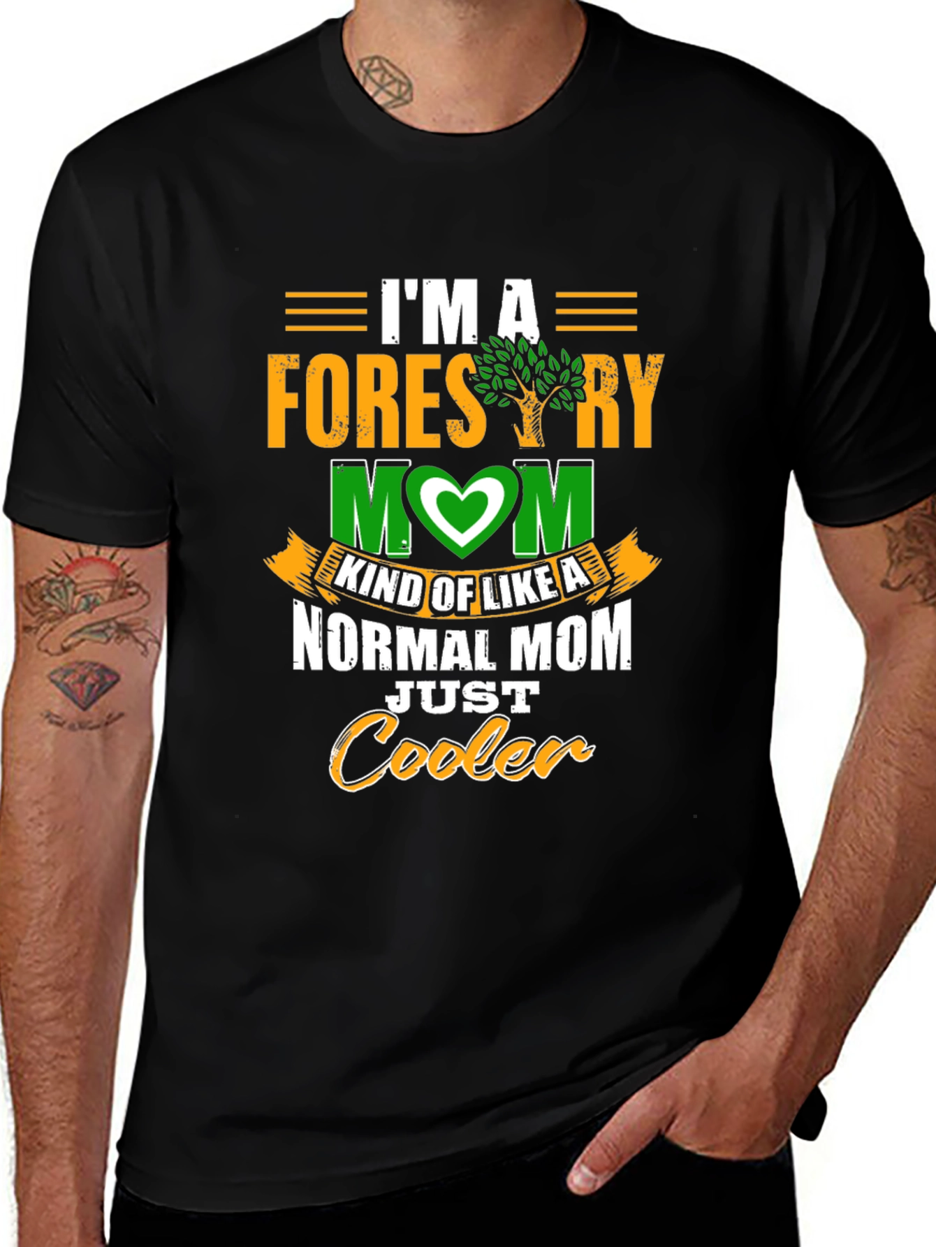 Variant 10 of Forestry Mom T-Shirt - Cooler Than Normal!