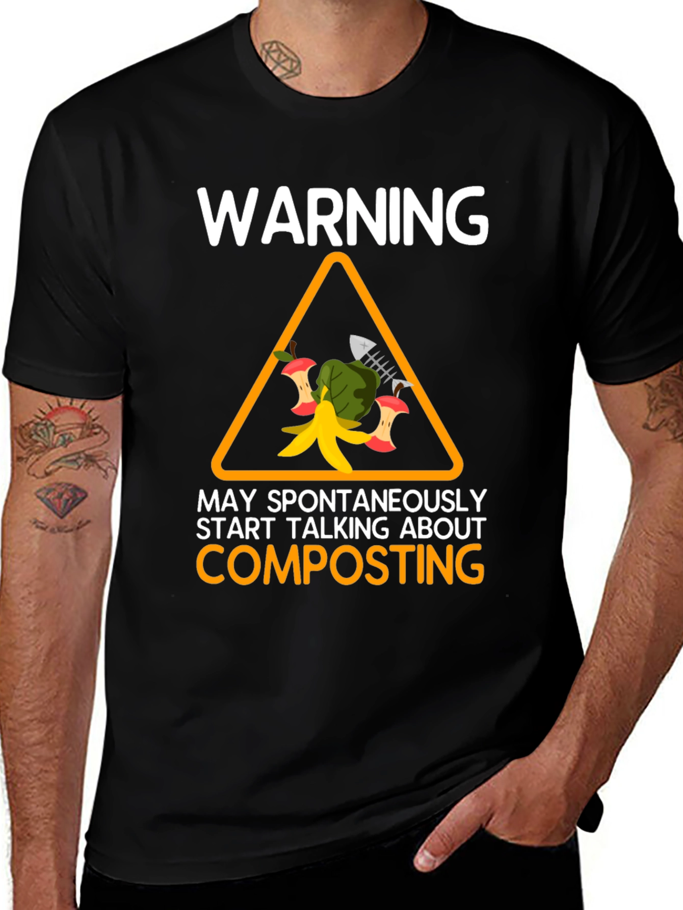 Variant 18 of Warning: May Spontaneously Start Talking About Composting T-Shirt