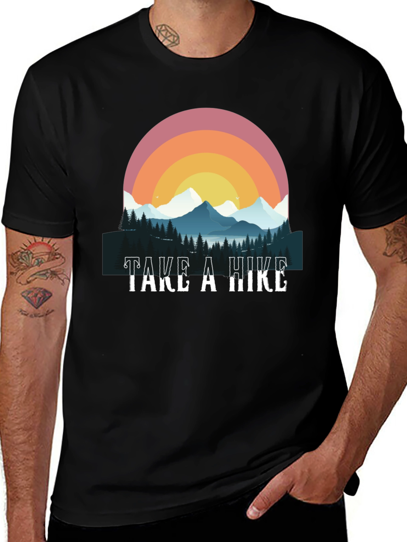 Variant 3 of Take a Hike Graphic Tee - Outdoor Adventure Shirt