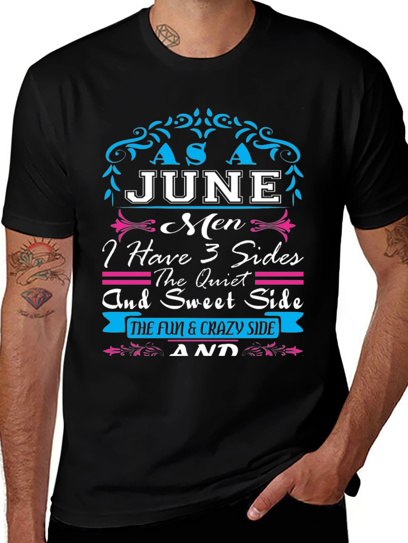 Variant 18 of June Men Three Sides T-Shirt