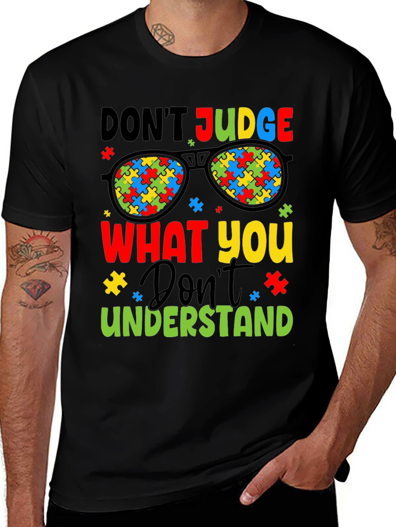 Autism Awareness T-Shirt: Don't Judge, Understand