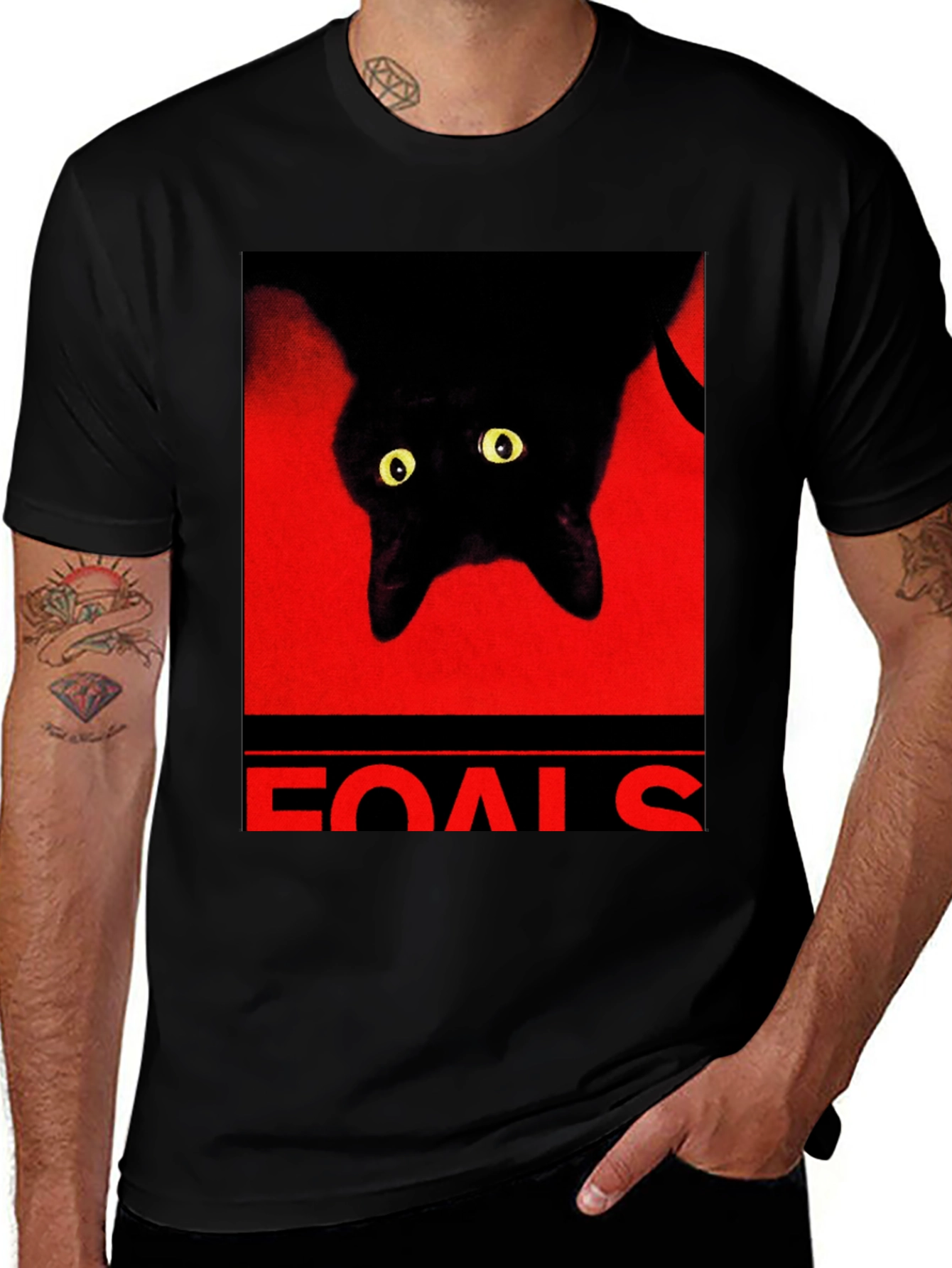 Variant 16 of Foals Upside Down Cat Graphic Tee