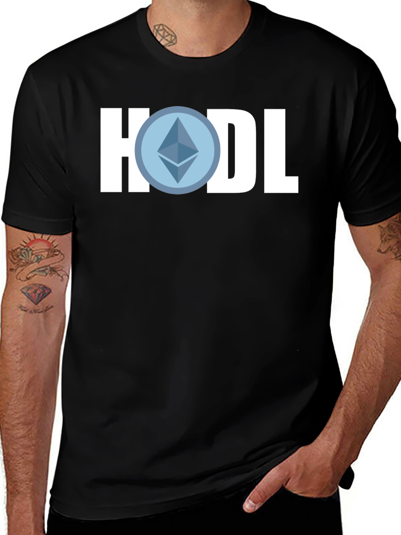 Variant 27 of HODL Ethereum Crypto T-Shirt