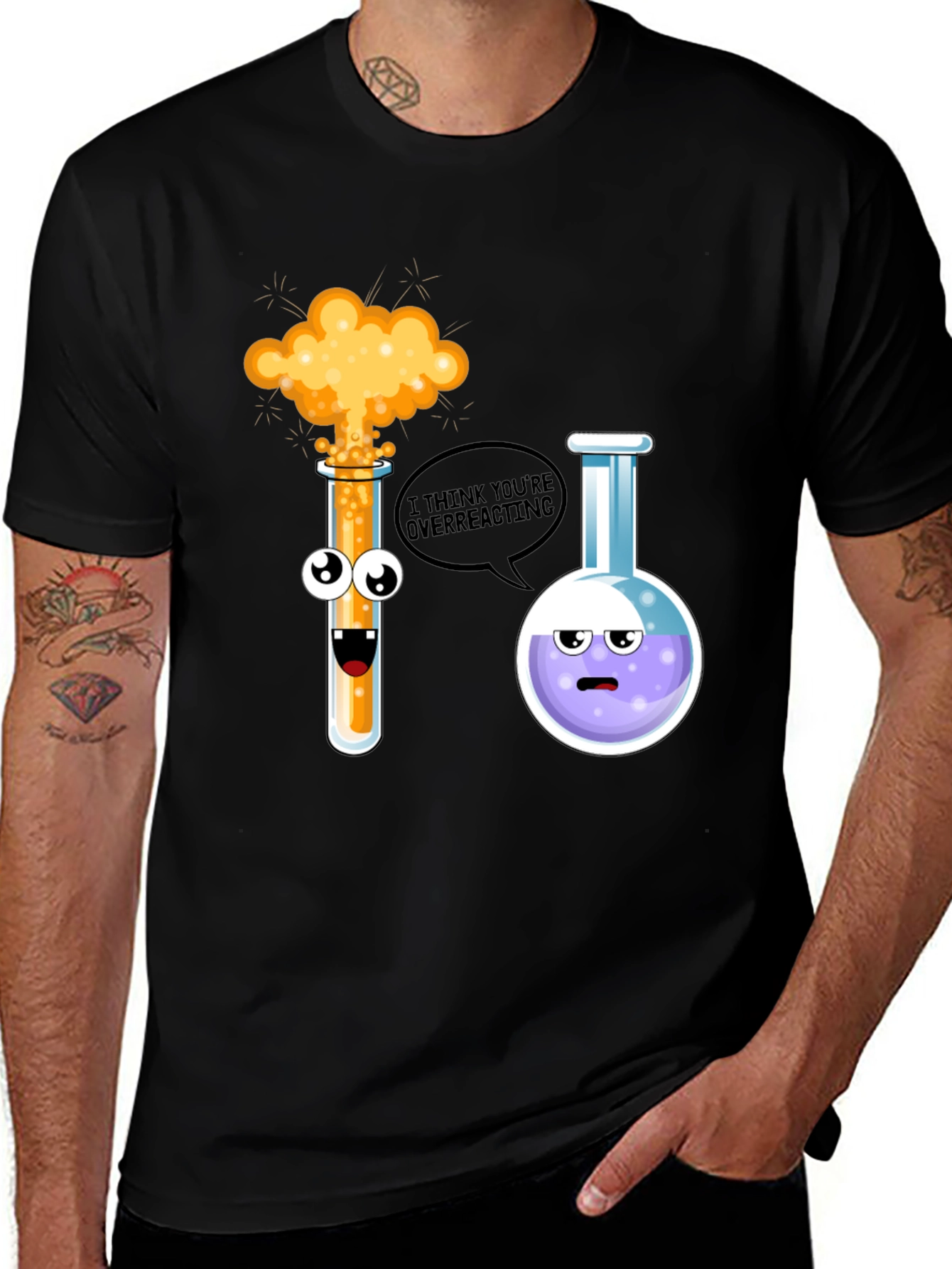 Variant 14 of Funny Science Overreacting Graphic T-Shirt