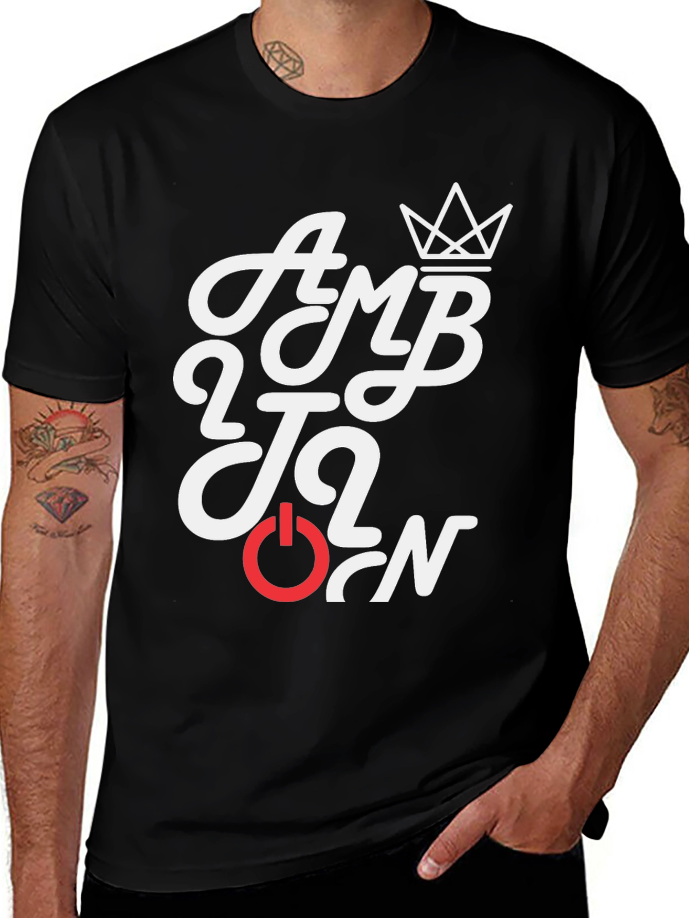 Variant 29 of Ambition Graphic Tee - Stylish Black T-Shirt