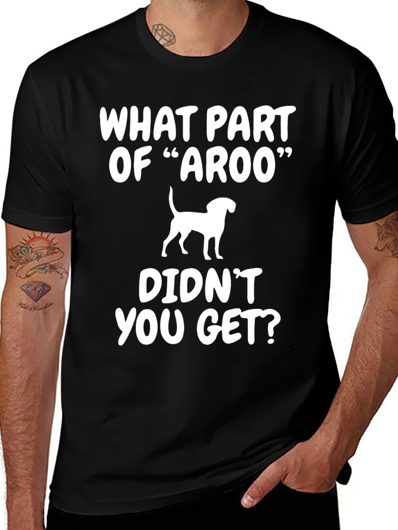 Variant 26 of Aroo Dog Lover T-Shirt - Funny Graphic Tee