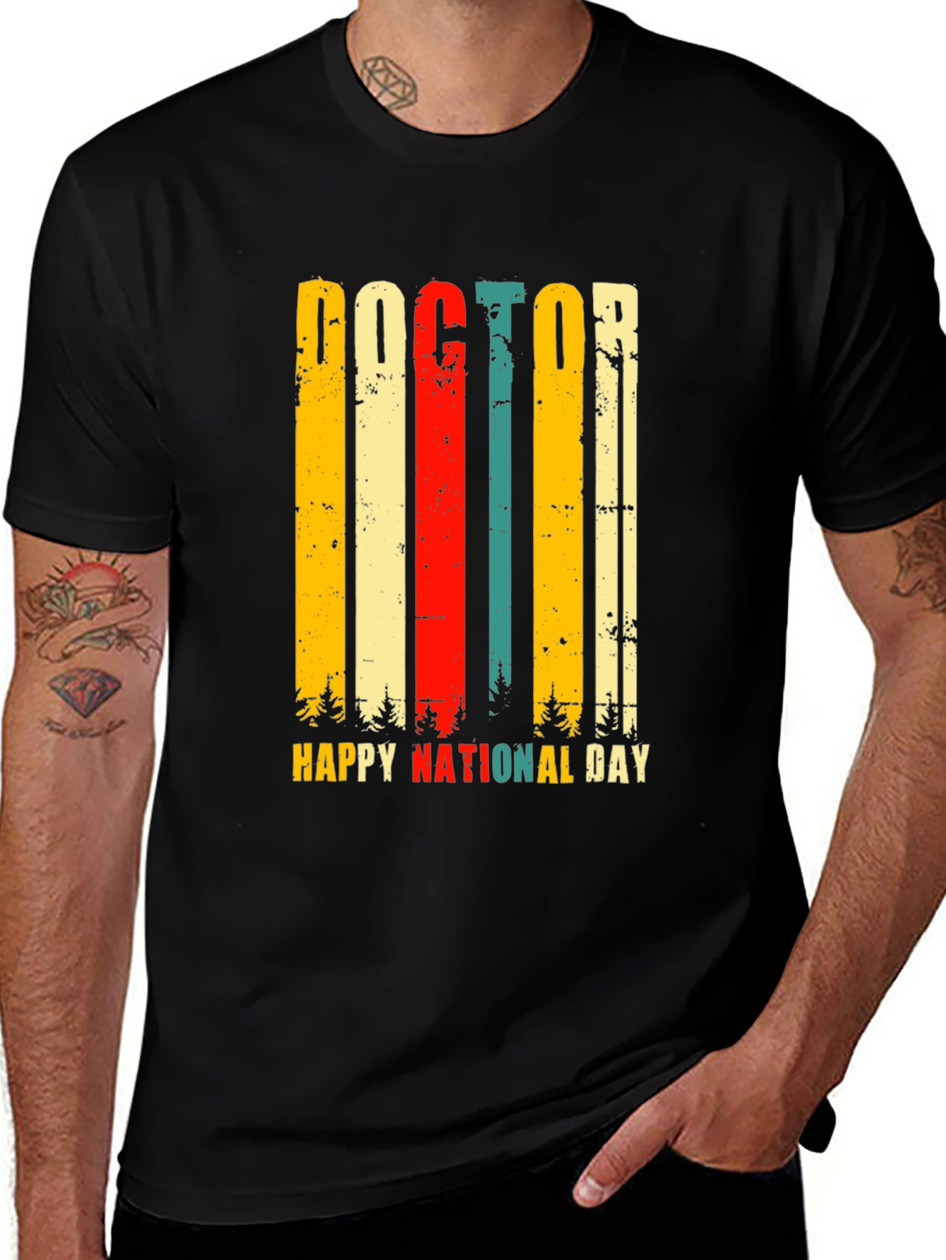 Variant 17 of Retro Doctor National Day T-Shirt