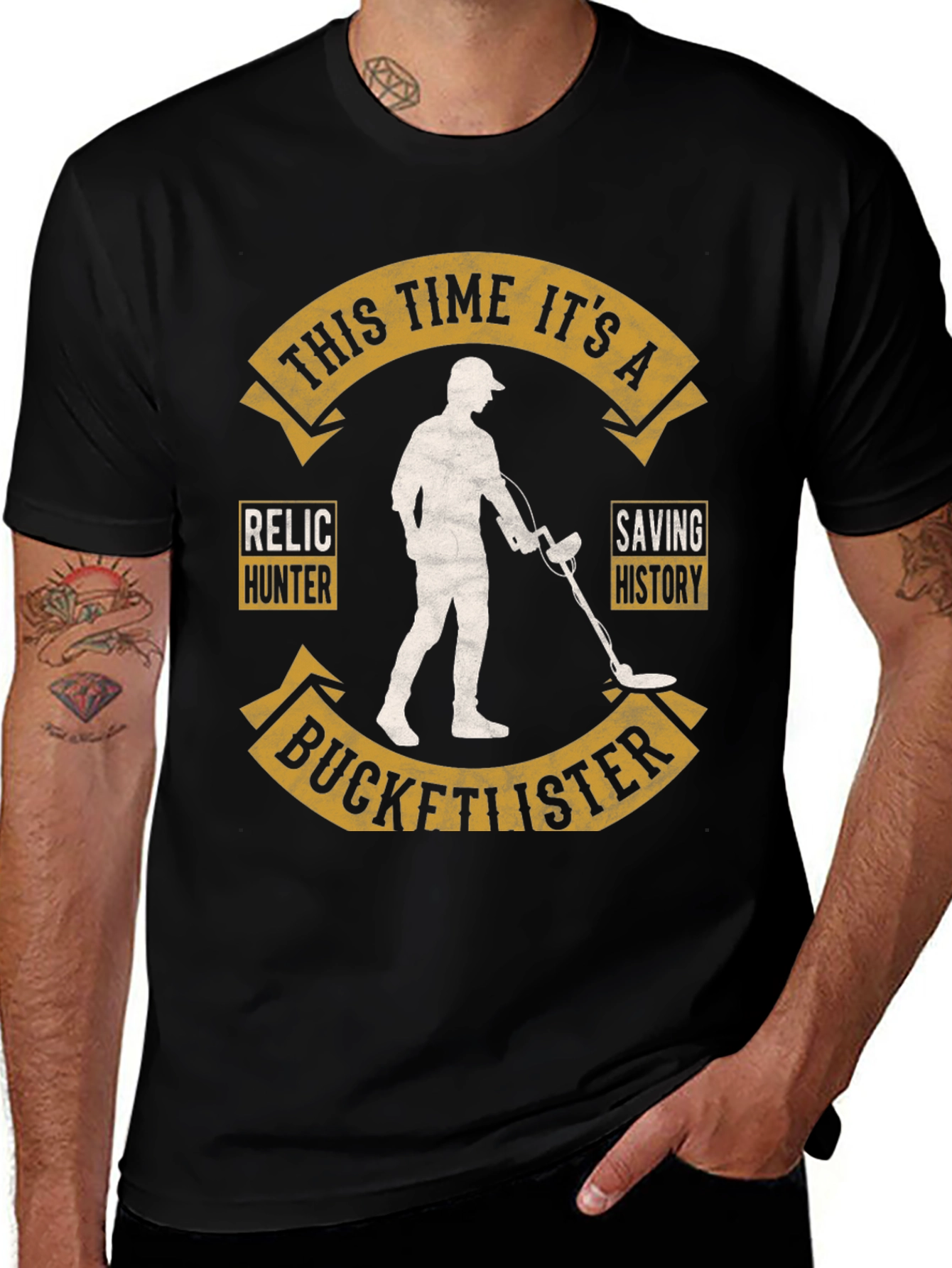 Variant 25 of Relic Hunter Bucketlister T-Shirt