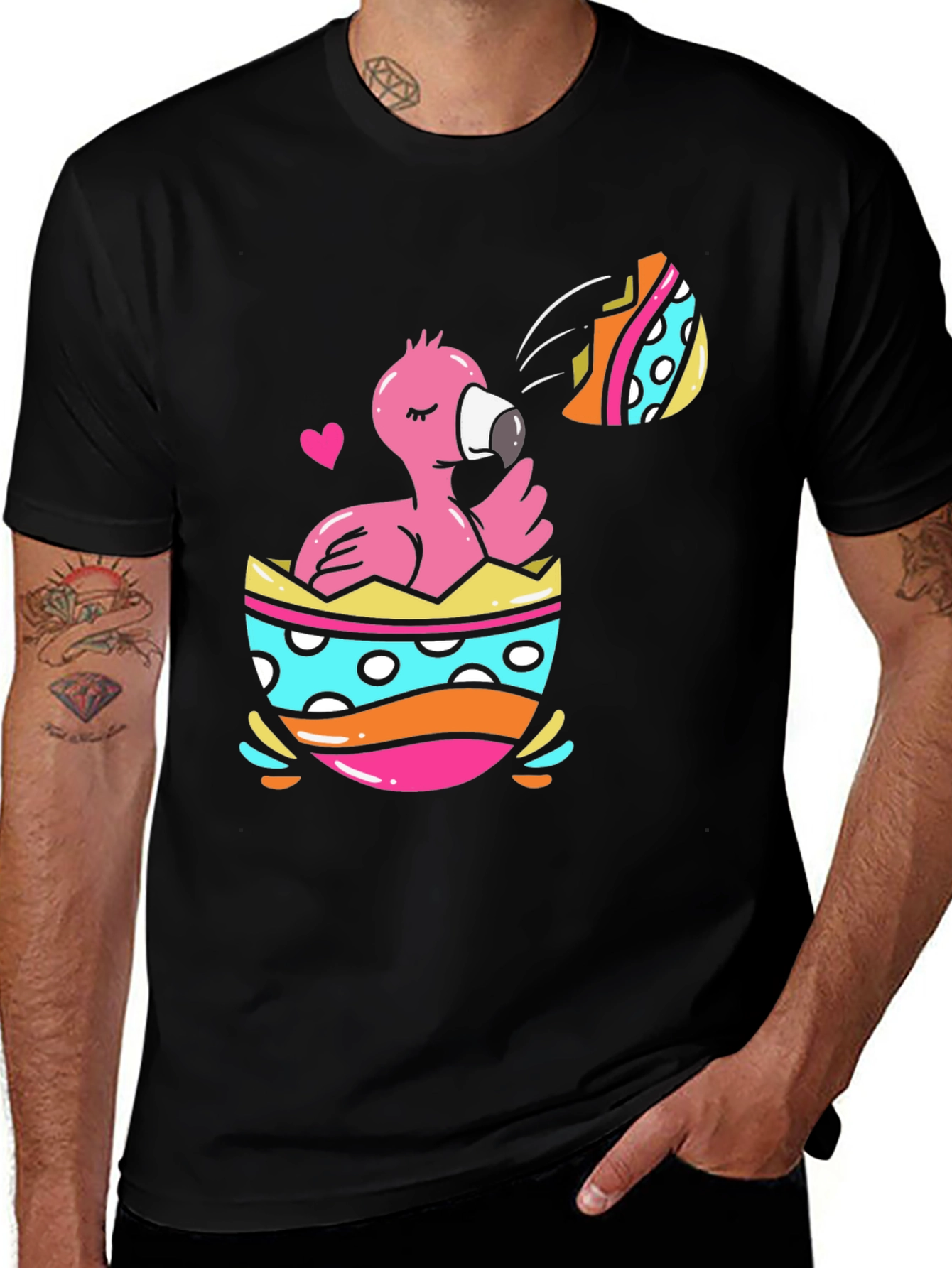 Variant 23 of Flamingo Easter Egg T-Shirt