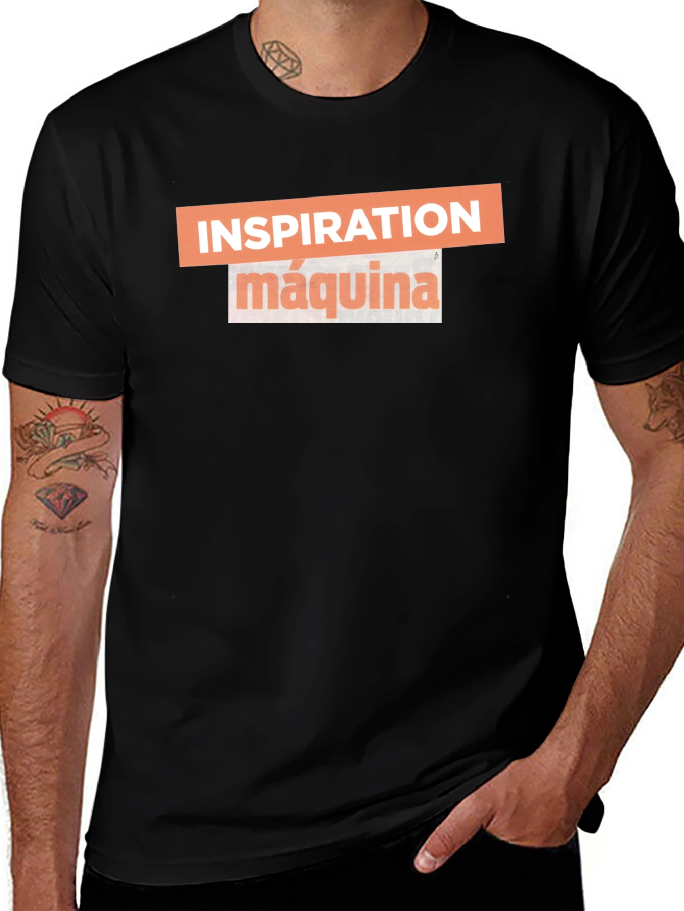 Variant 8 of Inspiration Máquina Black Graphic Tee